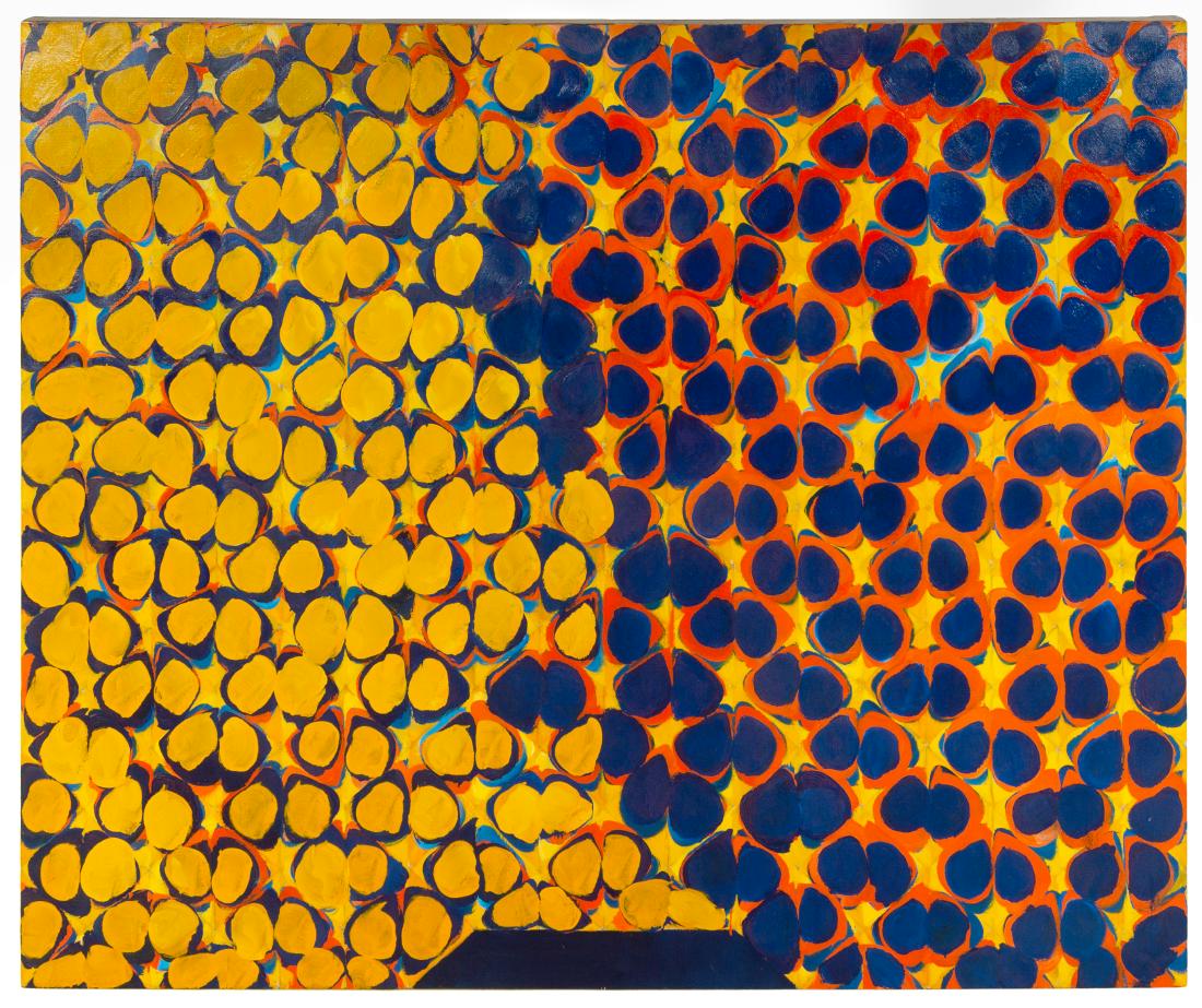 Richmond Burton, (American, b. 1950), William Blake's: Richmond Burton (American, b. 1950) William Blake's Glad Day, 1992 oil on linen signed Richmond Burton, titled and dated (verso) 60 x 72 inches. Estimate $5,000-7,000 Provenance: John Berggr