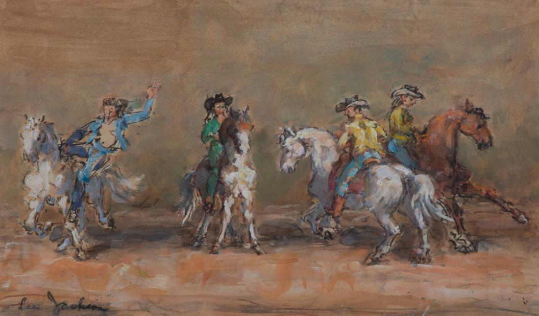 Lee Jackson, (American, 1909-2002), Trick Riders (1 of 1)