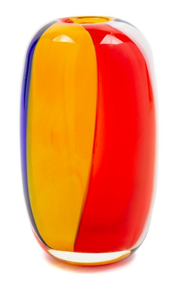 Dominick Labino, (American, 1910-1987), Harlequin, 1982: Harlequin, 1982 Dominick Labino, (American, 1910-1987), blown glass, etched Labino 11-1982 to underside, Height 7 inches