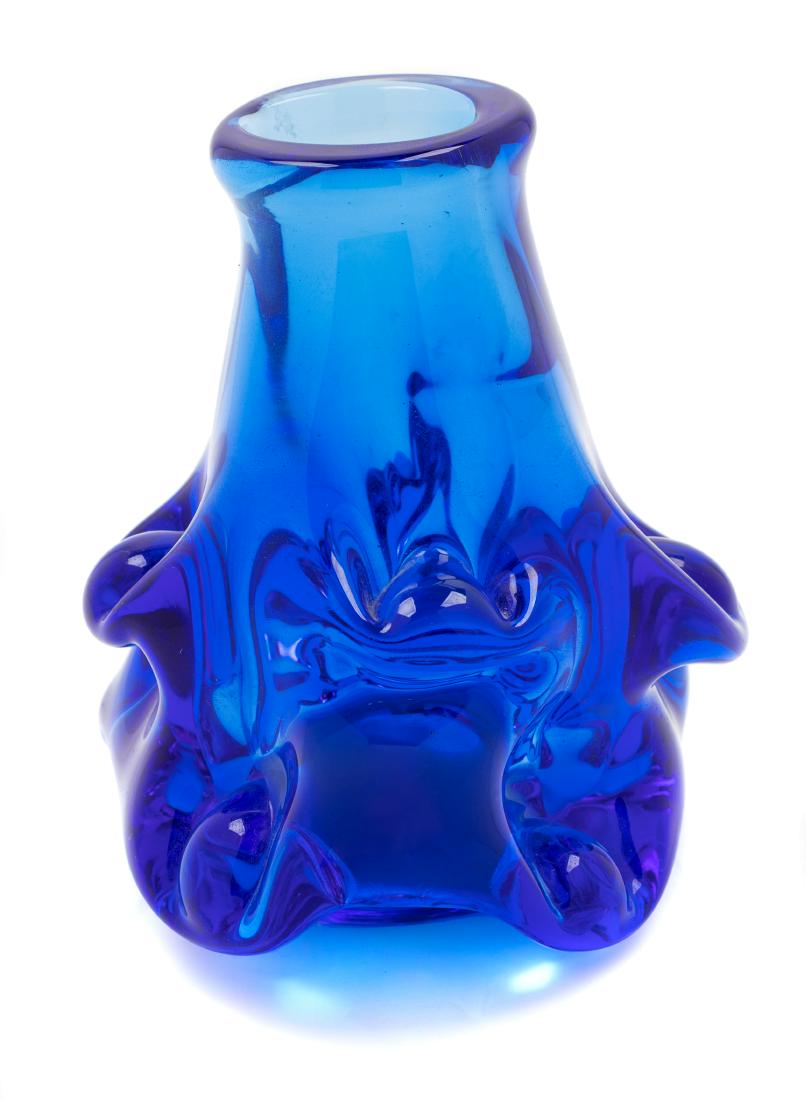 Dominick Labino, (American, 1910-1987), Vase: Vase Dominick Labino, (American, 1910-1987), blown glass, etched Labino 7-1973 to underside, Height 5 x diameter 4 1/2 inches