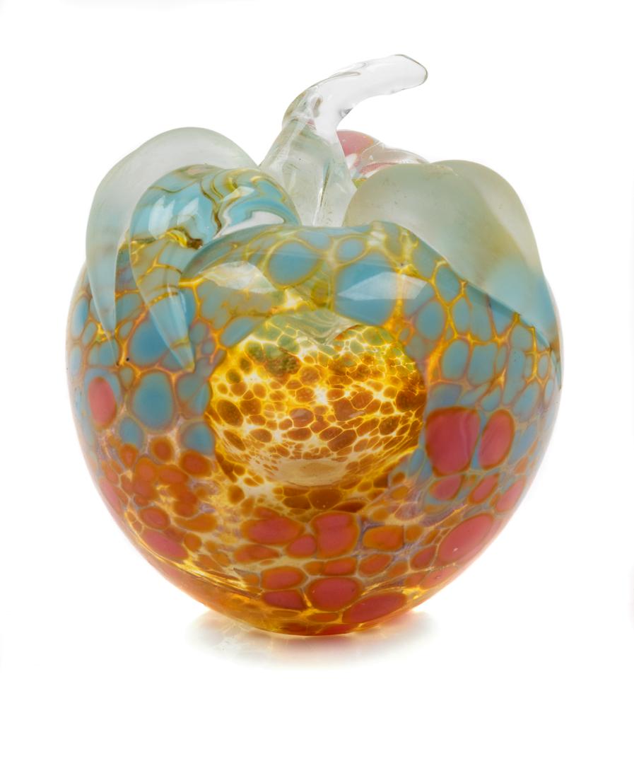 Audrey Handler, (American, 20th Century), Paperweight: Paperweight Audrey Handler, (American, 20th Century), blown glass, etched Audrey Handler to underside, Height 3 x diameter 2 1/2 inches