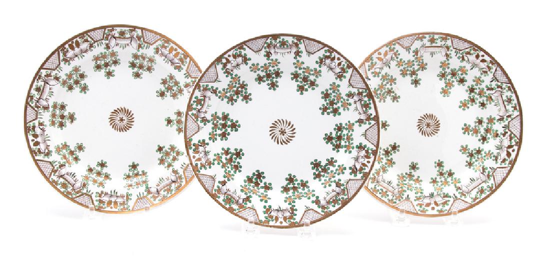 *A Set of Six Spode Gilt-Decorated Earthenware Plates (1 of 1)
