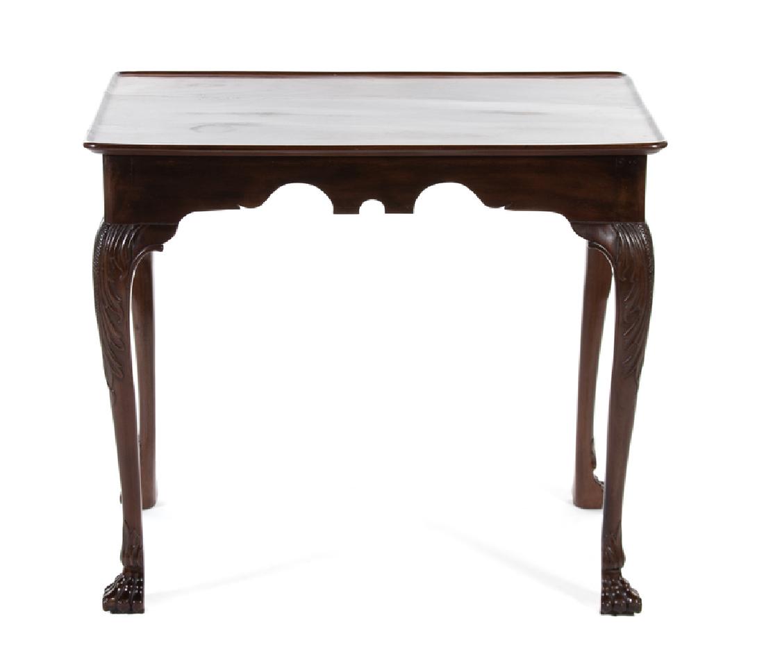 *Queen Anne Style Mahogany Silver Table (1 of 1)