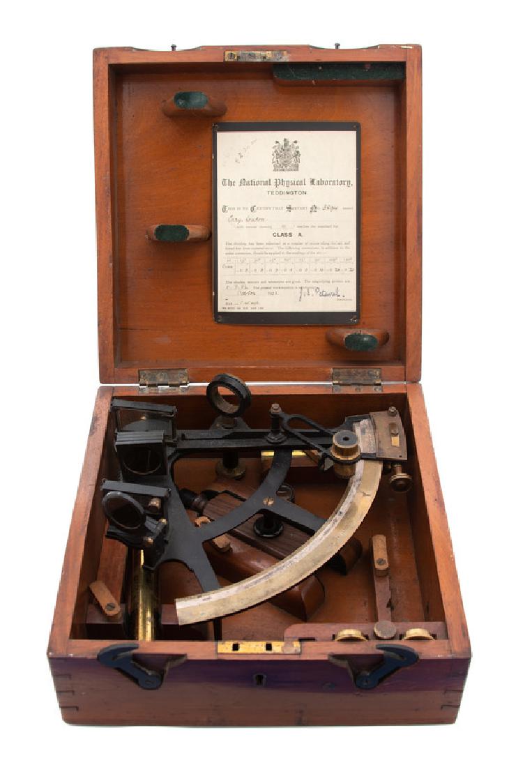 An English Patinated Brass Sextant (1 of 2)