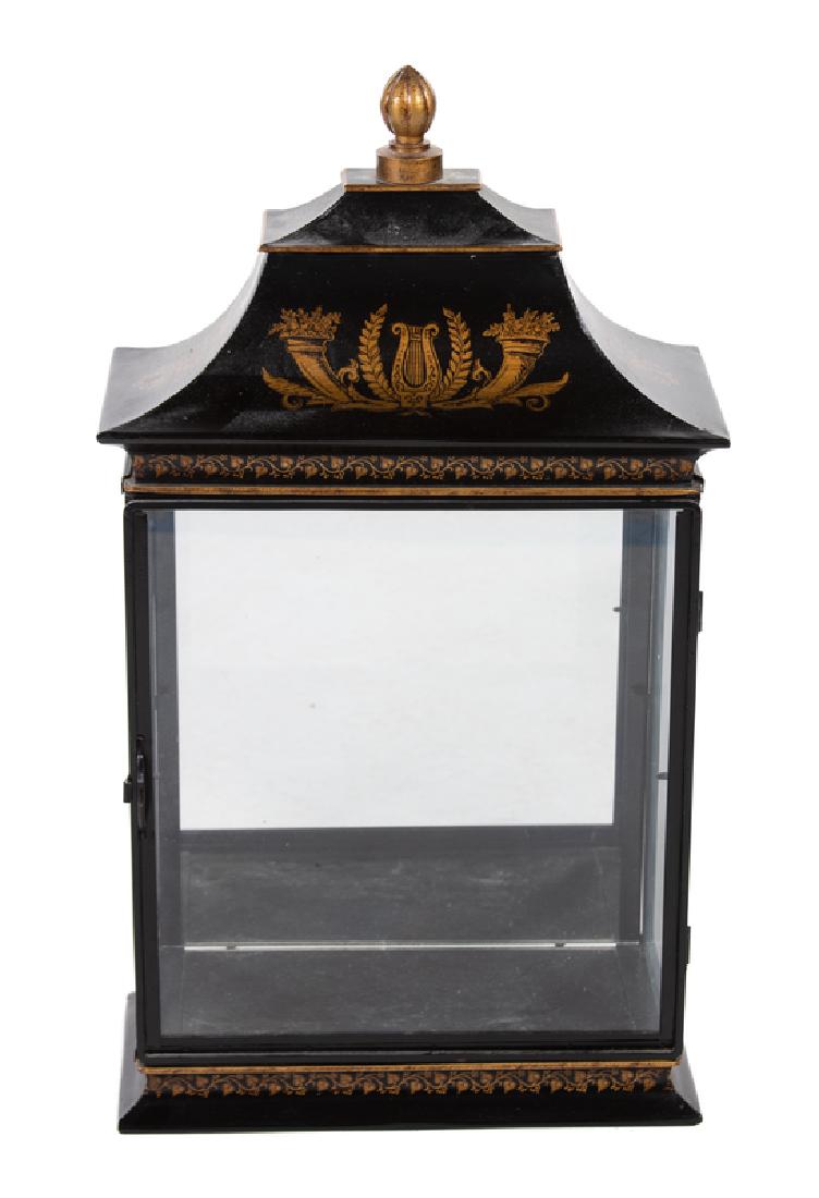 An Italian Neoclassical Style Tole Hanging Display Case (1 of 1)
