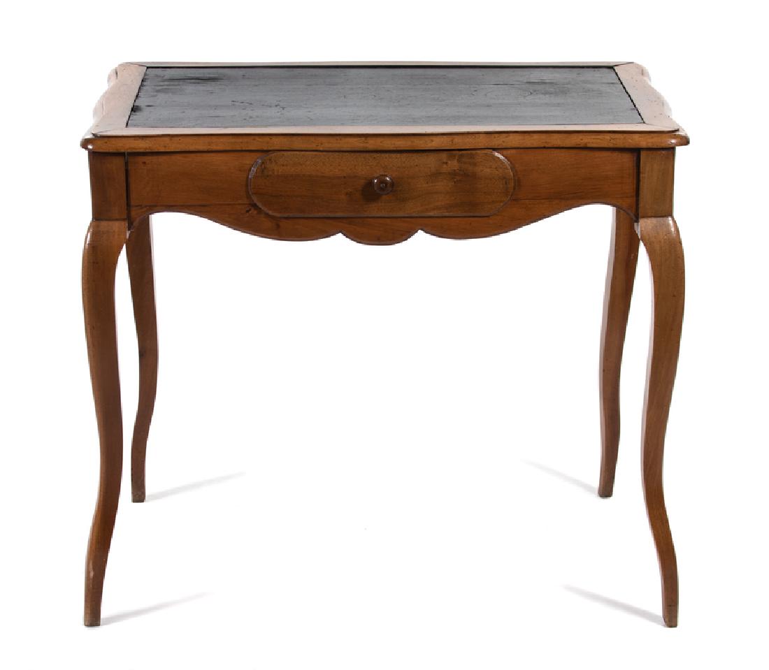 A Louis XV Provincial Style Fruitwood Writing Table (1 of 1)