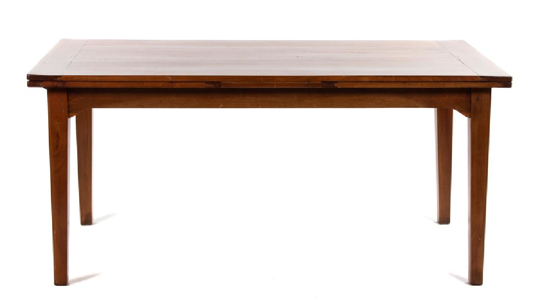 A French Provincial Style Cherrywood Draw-Leaf Table (1 of 2)