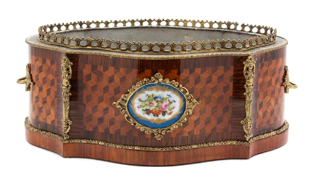 *A Louis Philippe Porcelain-Mounted Parquetry (1 of 1)