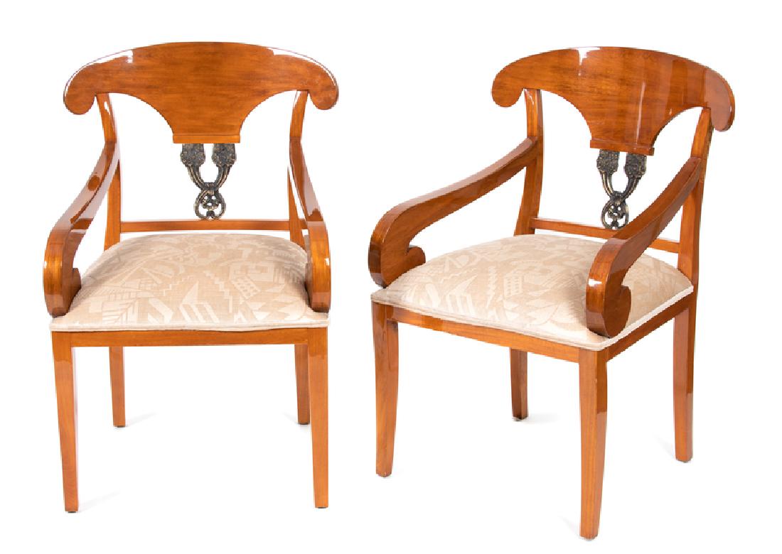 A Pair of Biedermeier Style Side Chairs (1 of 1)