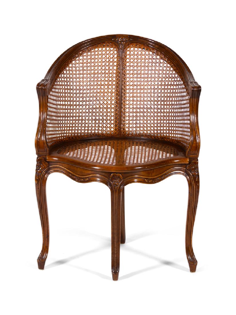 A Louis XV Style Carved Corner Chair  (1 of 2)