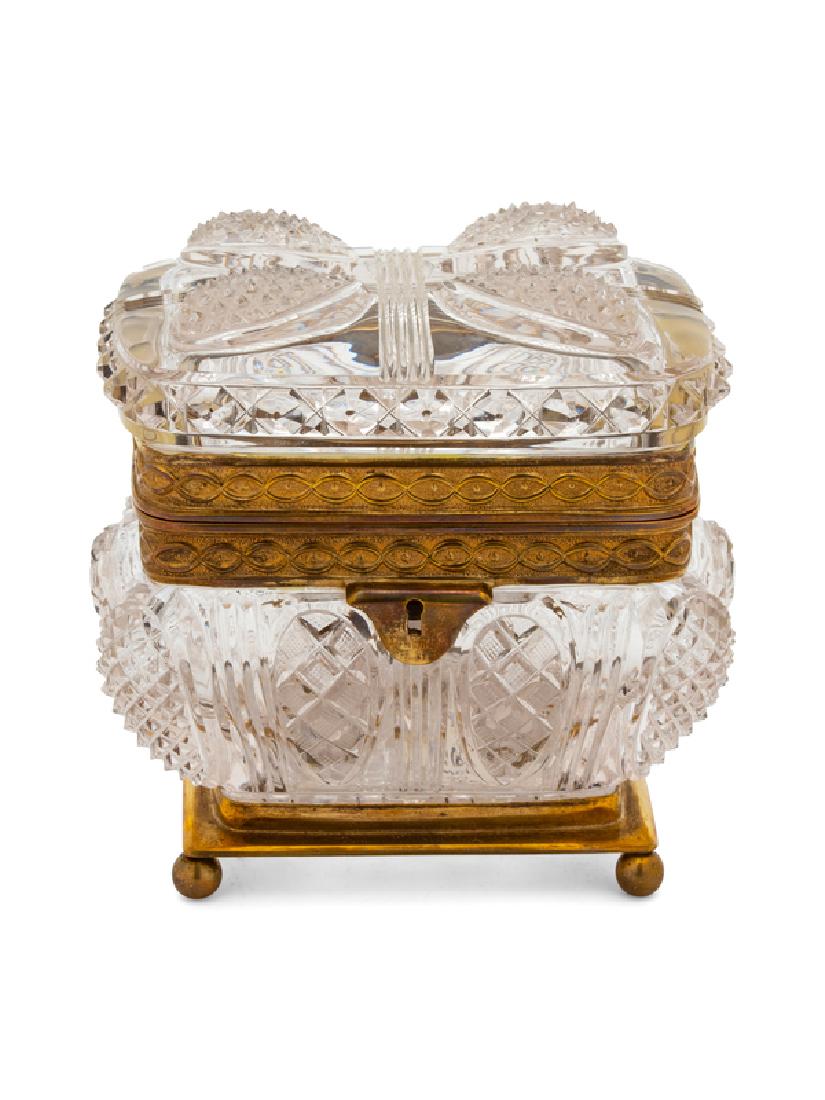 A French Gilt Bronze Mounted Cut Glass Box (1 of 1)