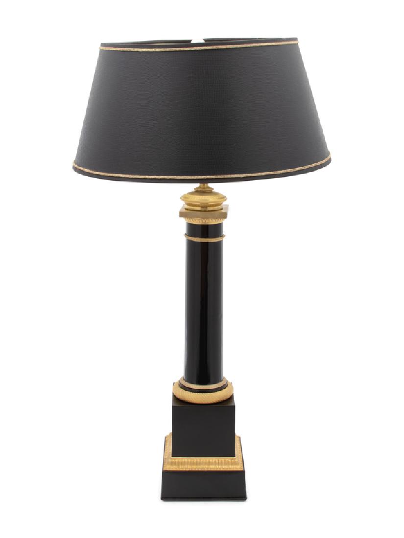 An Empire Style Gilt Metal Mounted Ebonized Columnar (1 of 1)