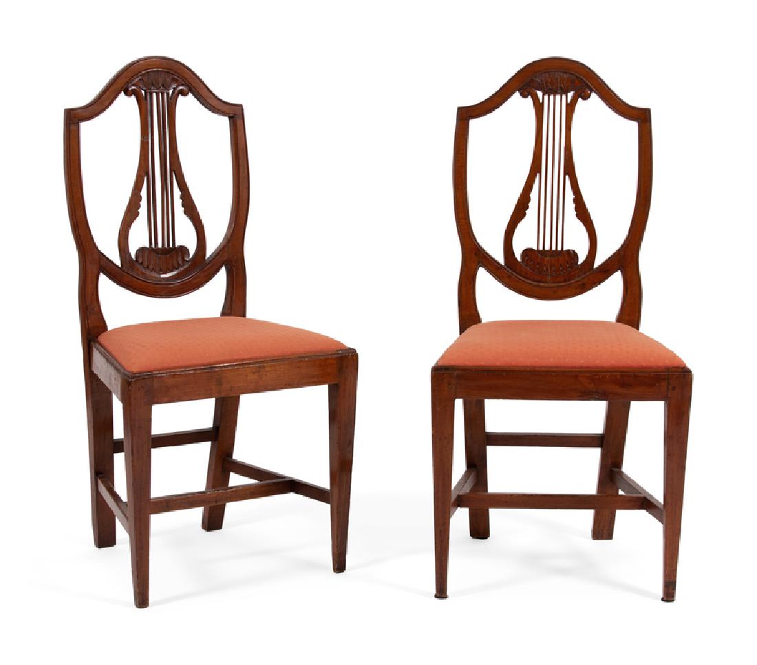 A Set of Six Federal Style Shield-Back Dining Chairs  (1 of 1)