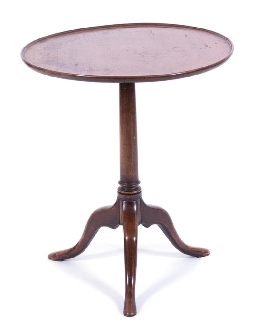 A Chippendale Style Mahogany Pie Crust Tripod Table  (1 of 1)