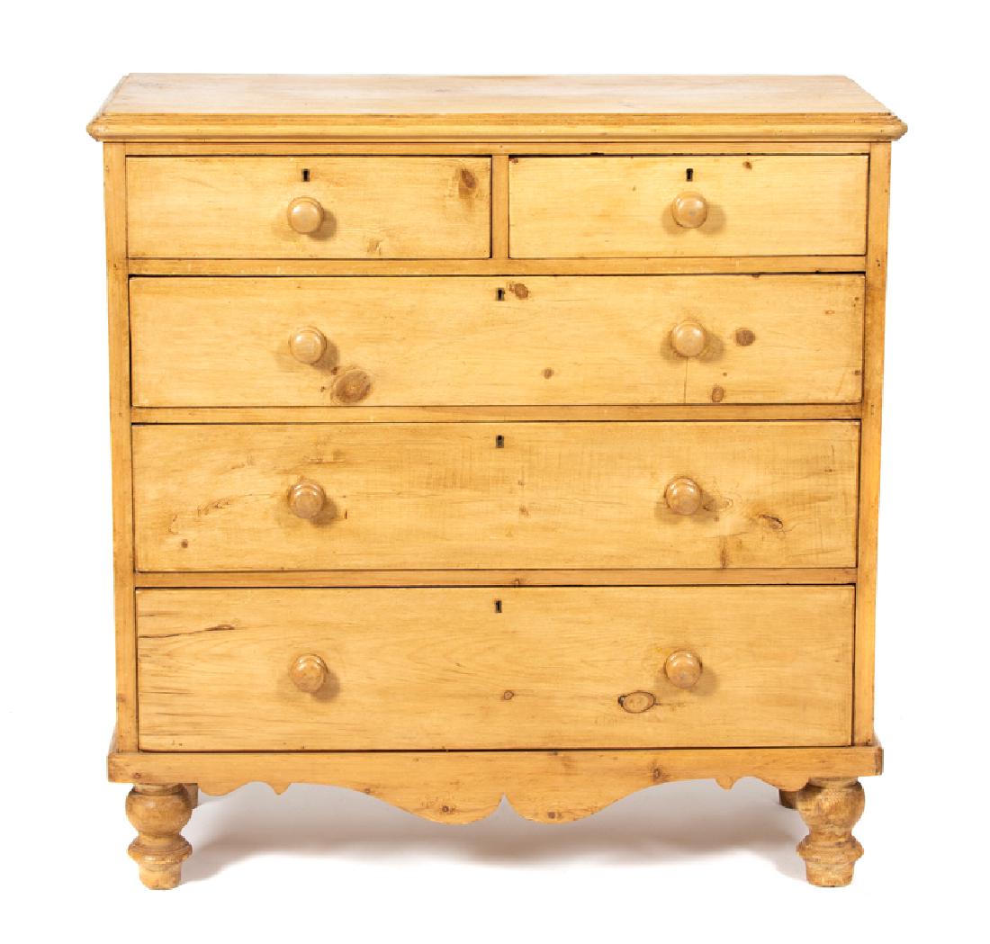 An English Pine Chest of Drawers (1 of 1)