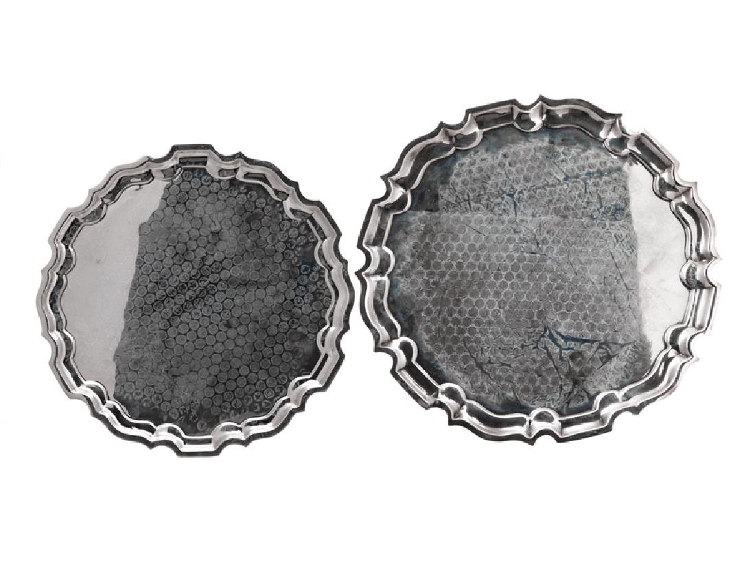 Two American Silver Graduated Trays (1 of 1)