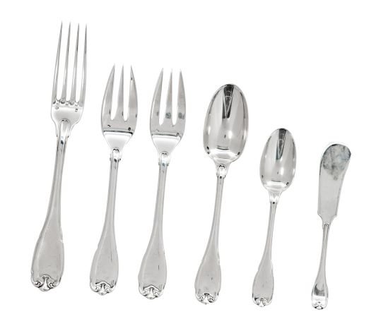 A French Silver Flatware Set for Twelve (1 of 1)