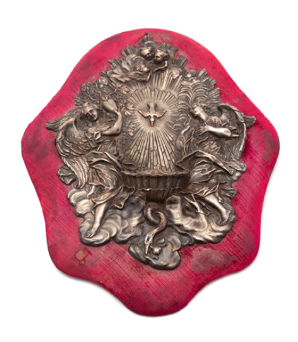 A Continental Silver Holy Water Font   (1 of 1)