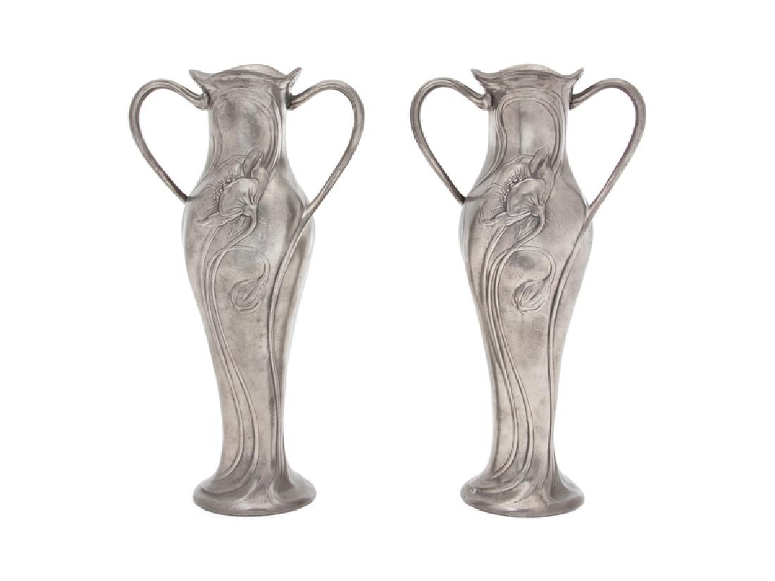A Pair of American Silverplate Art Nouveau (1 of 1)