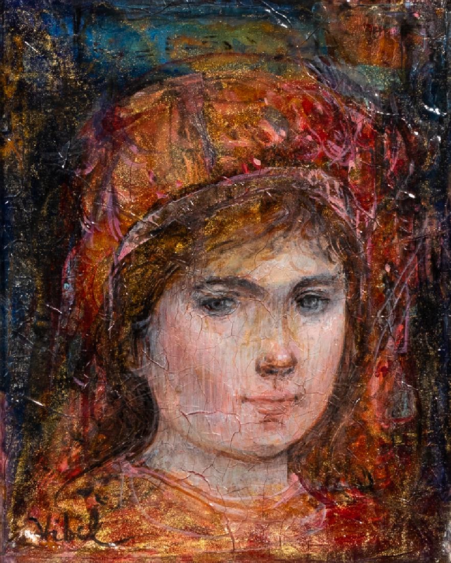Edna Hibel, American, 1917-2015, Portrait of Young Girl (1 of 1)
