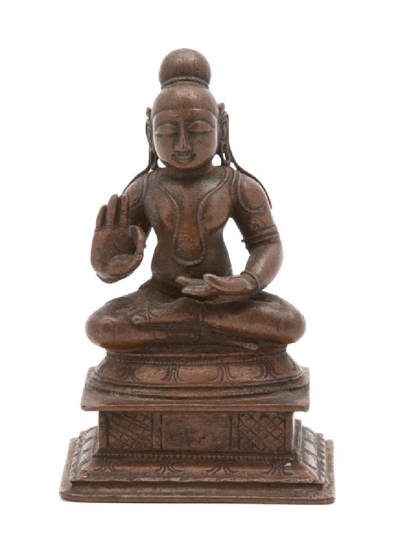 A Small Indian Bronze Figure of a Deity  (1 of 1)