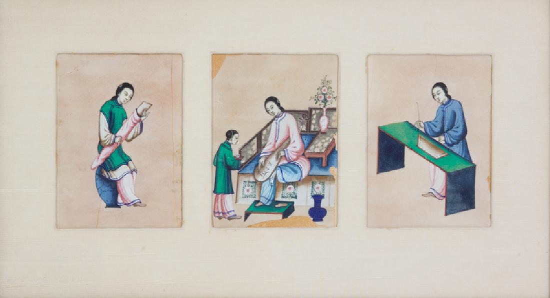 Chinese School, (19th Century), A Set of Eleven Works (1 of 3)