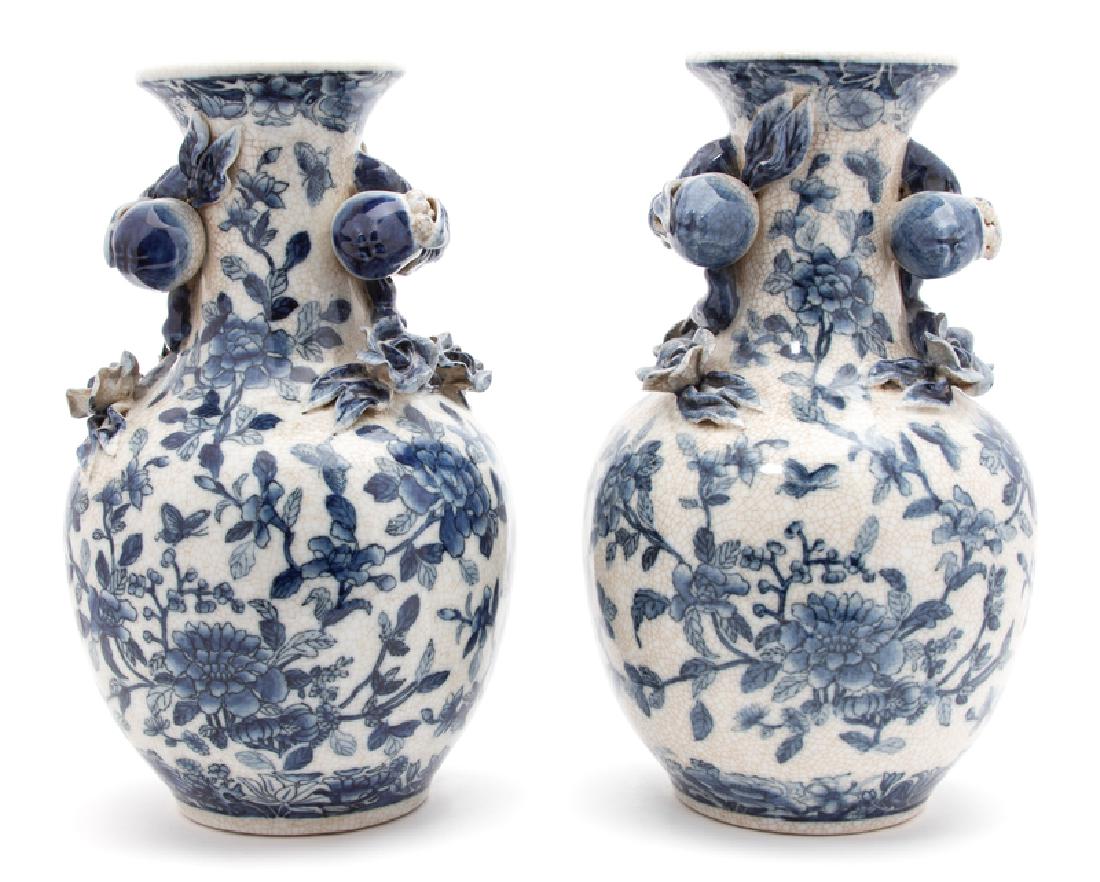 A Pair of Chinese Export Crackle Glaze Vases (1 of 1)