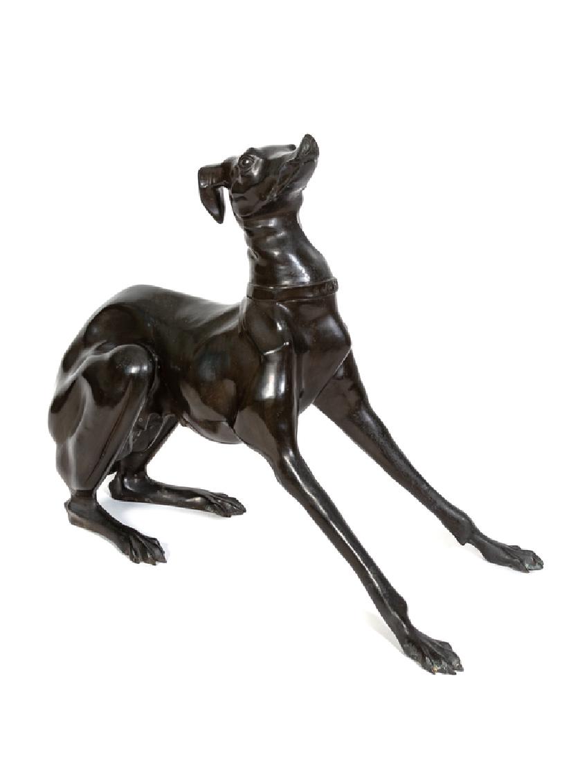 A Bronze Sculpture of a Whippet (1 of 1)