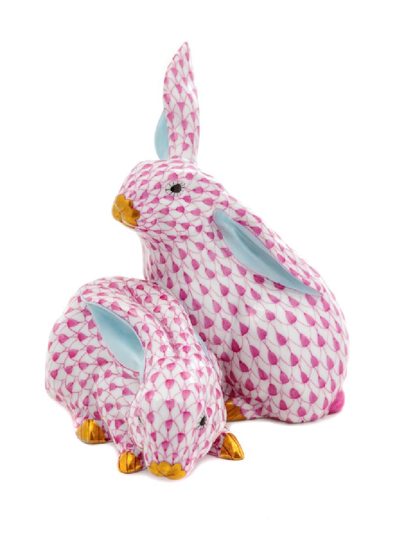 A Grouping of Herend Rabbits  (1 of 1)