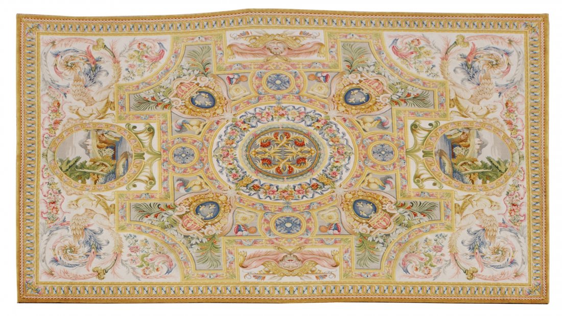 An Aubusson Style Cotton Rug (1 of 1)