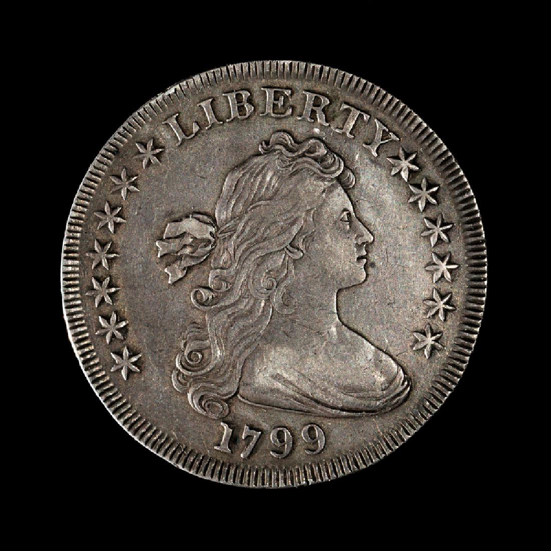 A United States 1799 Draped Bust: Type II $1 Coin (1 of 2)