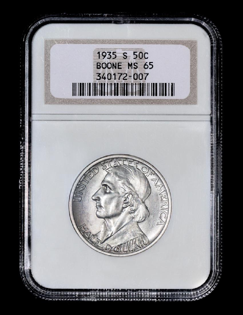 A United States 1935-S Daniel Boone Commemorative 50c (1 of 2)