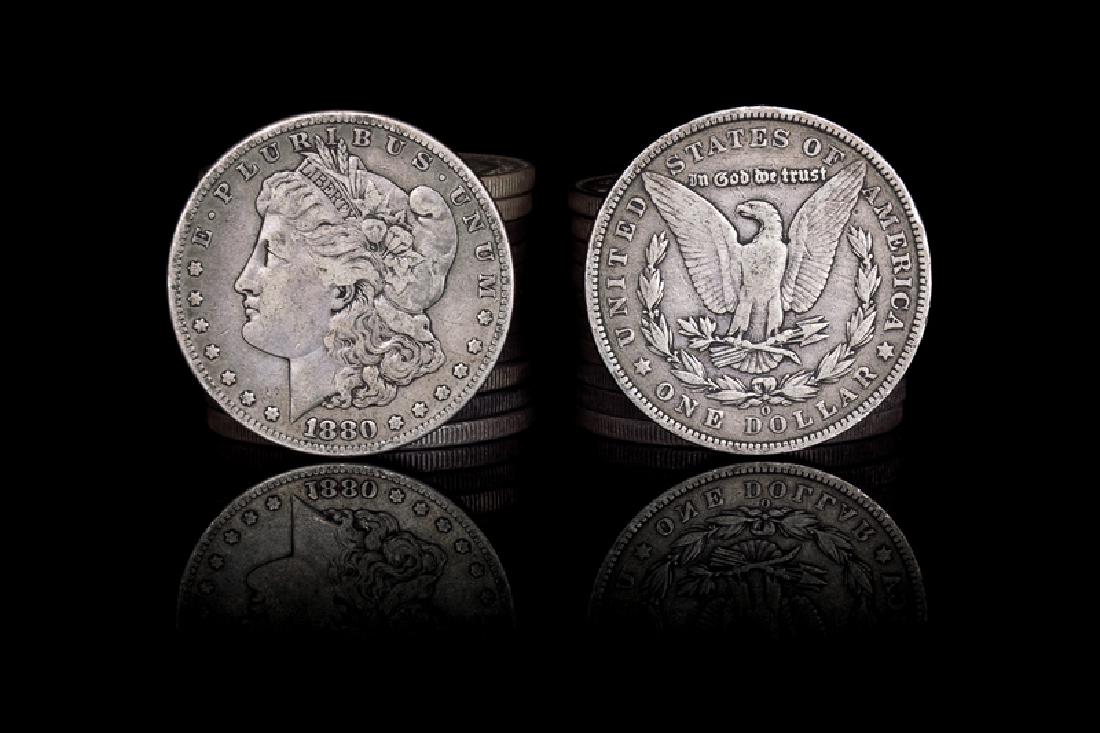 A Group of Twenty-Three United States Morgan $1 Coins (1 of 1)