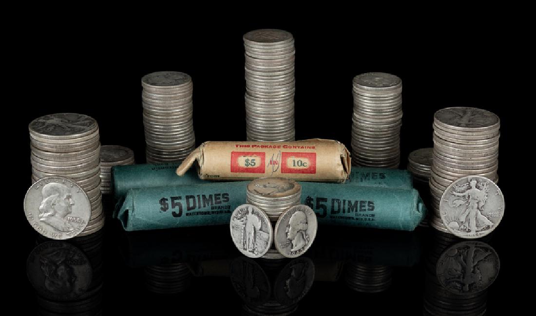 A Collection of United States Pre-1964 50c, 25c and 10c (1 of 1)