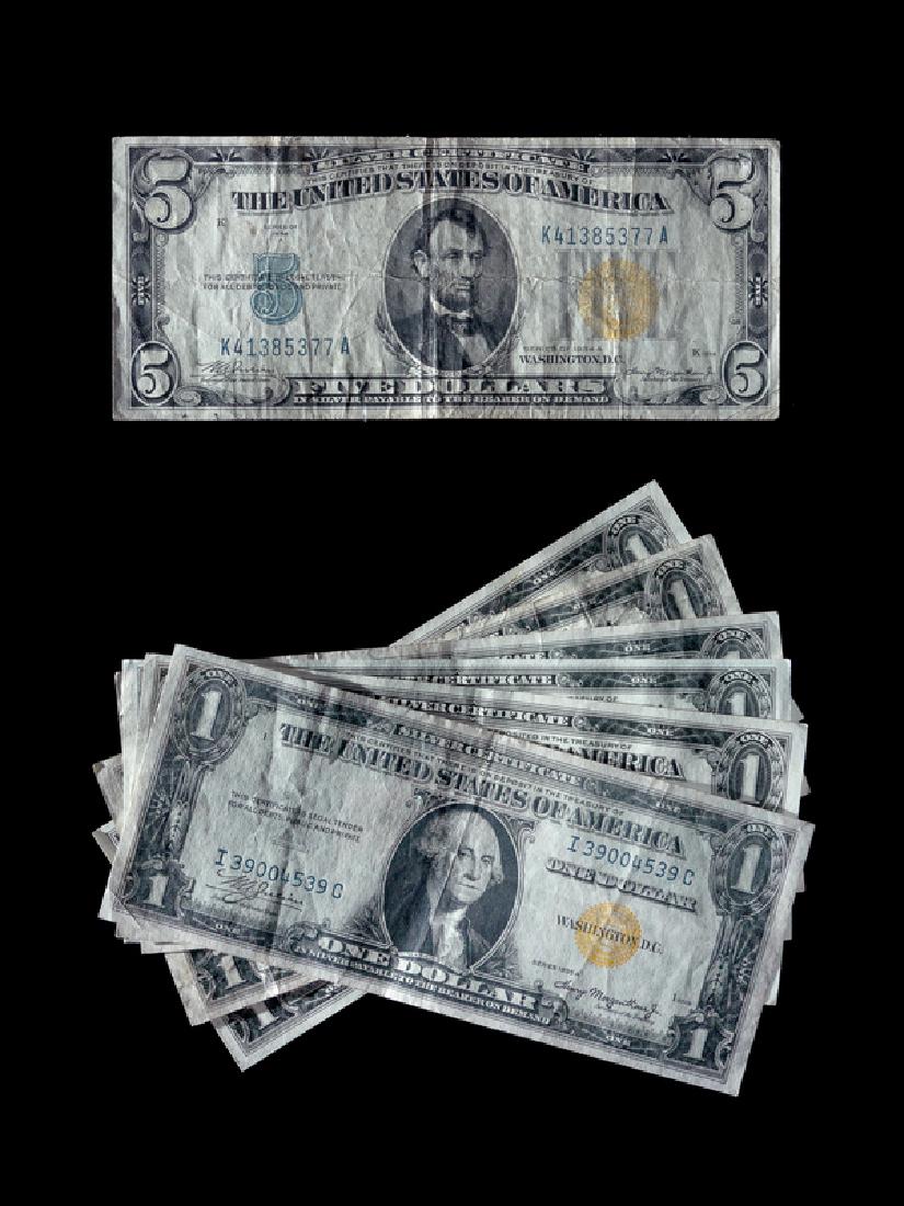 A Collection of Seven United States Small-Size Silver (1 of 2)