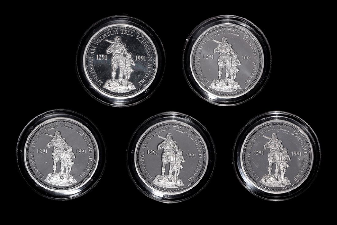 *A Group of Five Swiss Confederation 1986 William Tell (1 of 2)