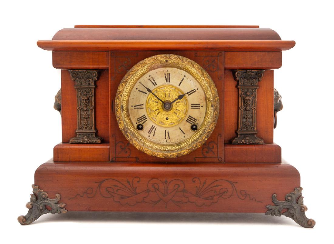 An American Cherry Mantel Clock SETH THOMAS, (1 of 1)