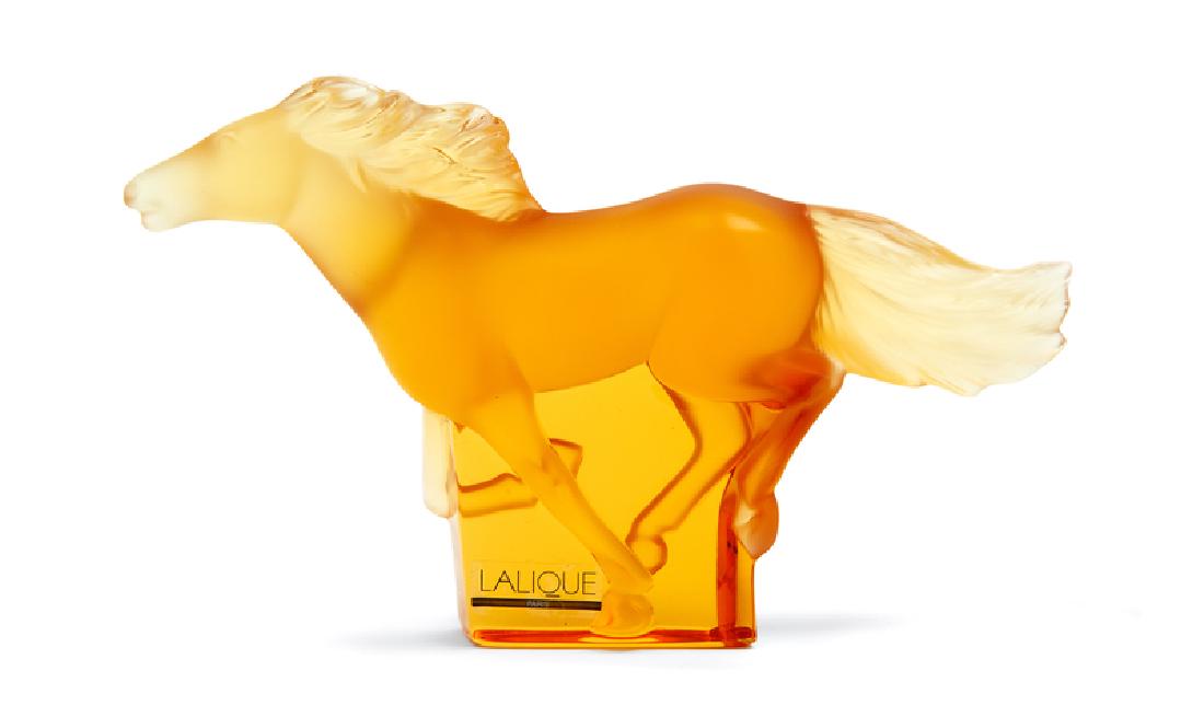 Lalique Late 20th Century Amber Horse (1 of 2)