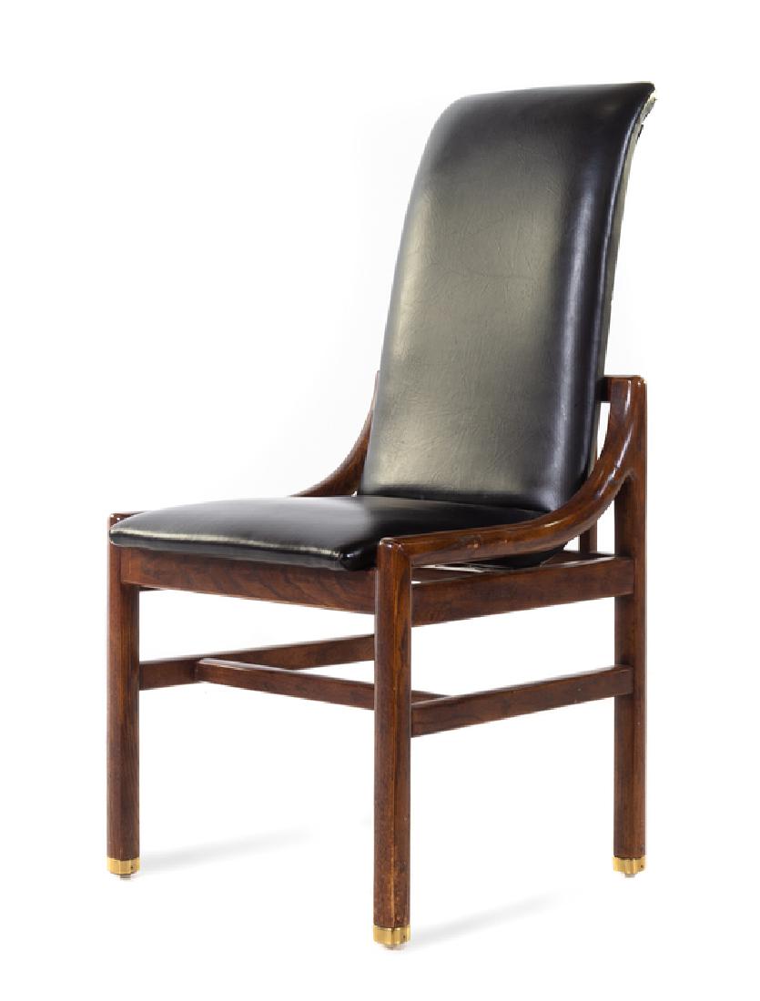 Henredon Late 20th Century Chair: Henredon Late 20th Century Chair wood and upholstery Height 40 1/2 inches.