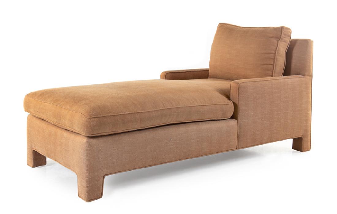 Art Deco Style Late 20th Century: Art Deco Style Late 20th Century Chaise Lounge Height 32 x width 32 x length 72 inches. Provenance: Property from The Estate of Mrs. Lois Smoler, Chicago, Illinois