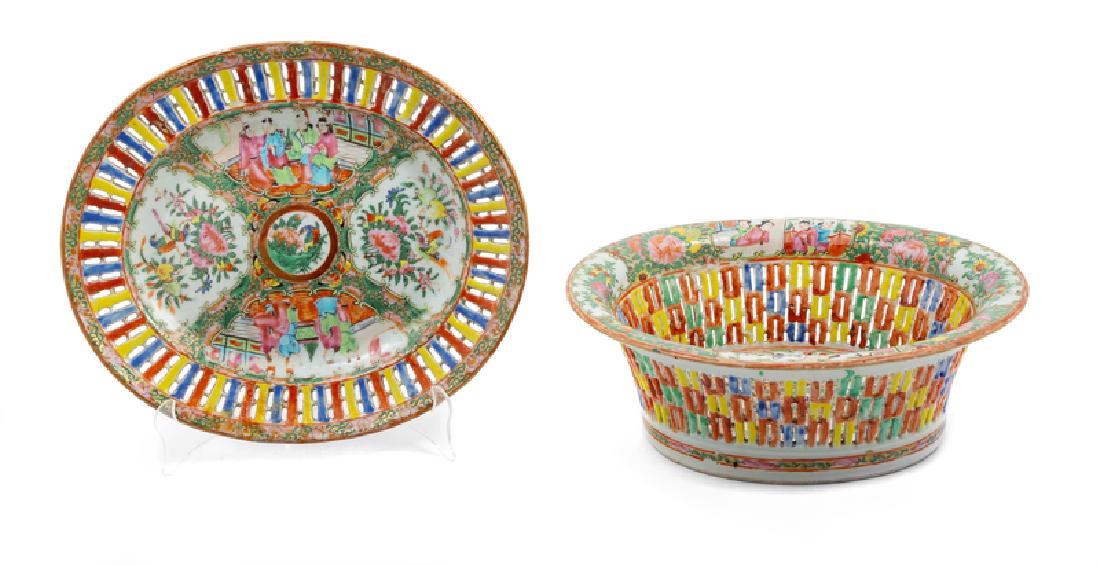 Two Chinese Export Rose Medallion Porcelain (1 of 2)