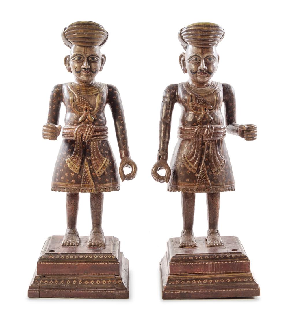 A Pair of Southeast Asian Painted Figures each (1 of 1)