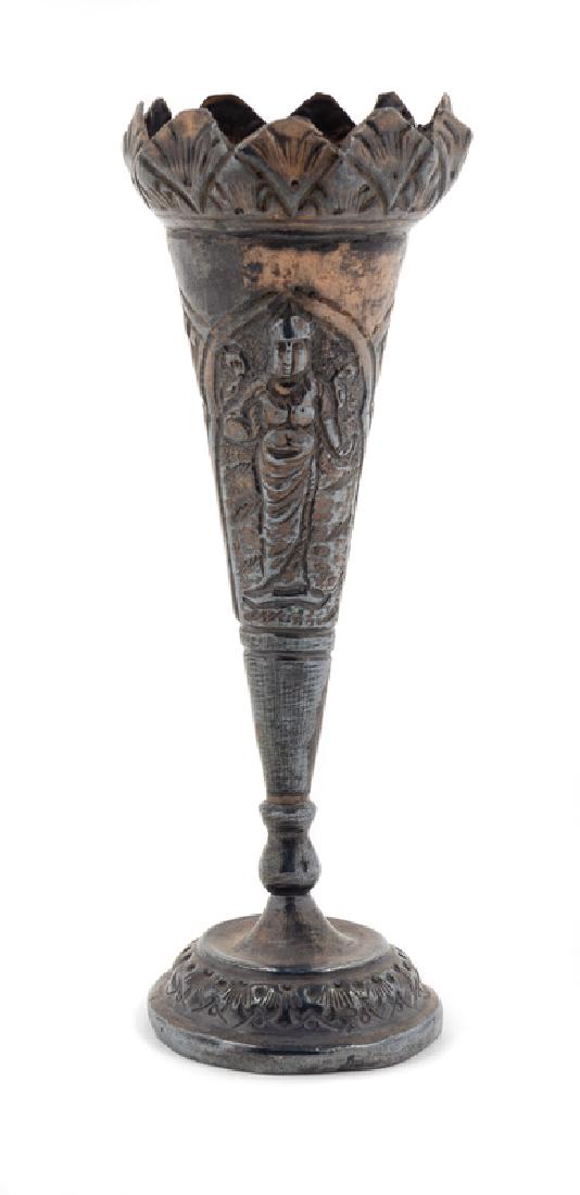 A South East Asian Silver Vase likely Thai, of (1 of 1)