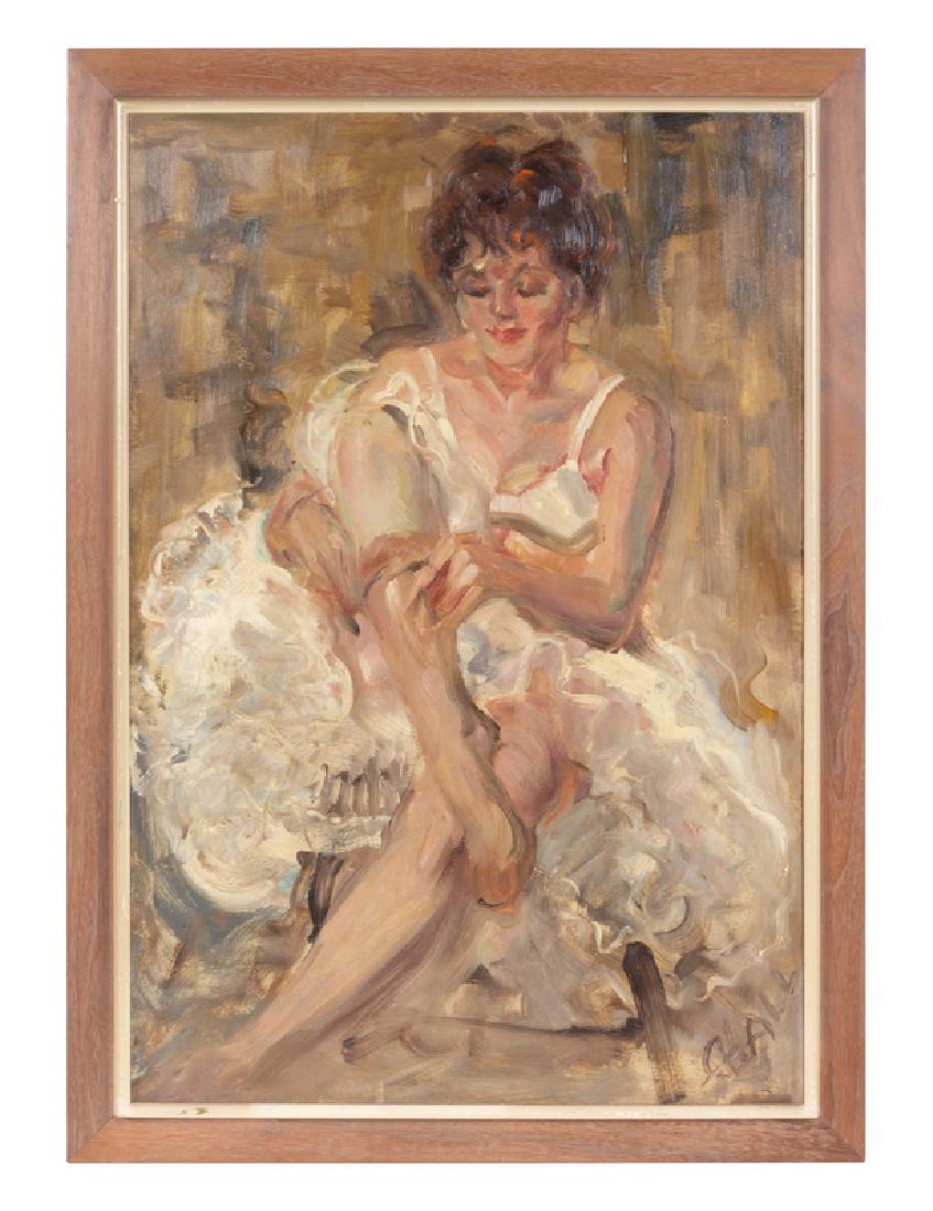 George Hall(20th century)A Woman Wearing Stockingsoil (1 of 2)