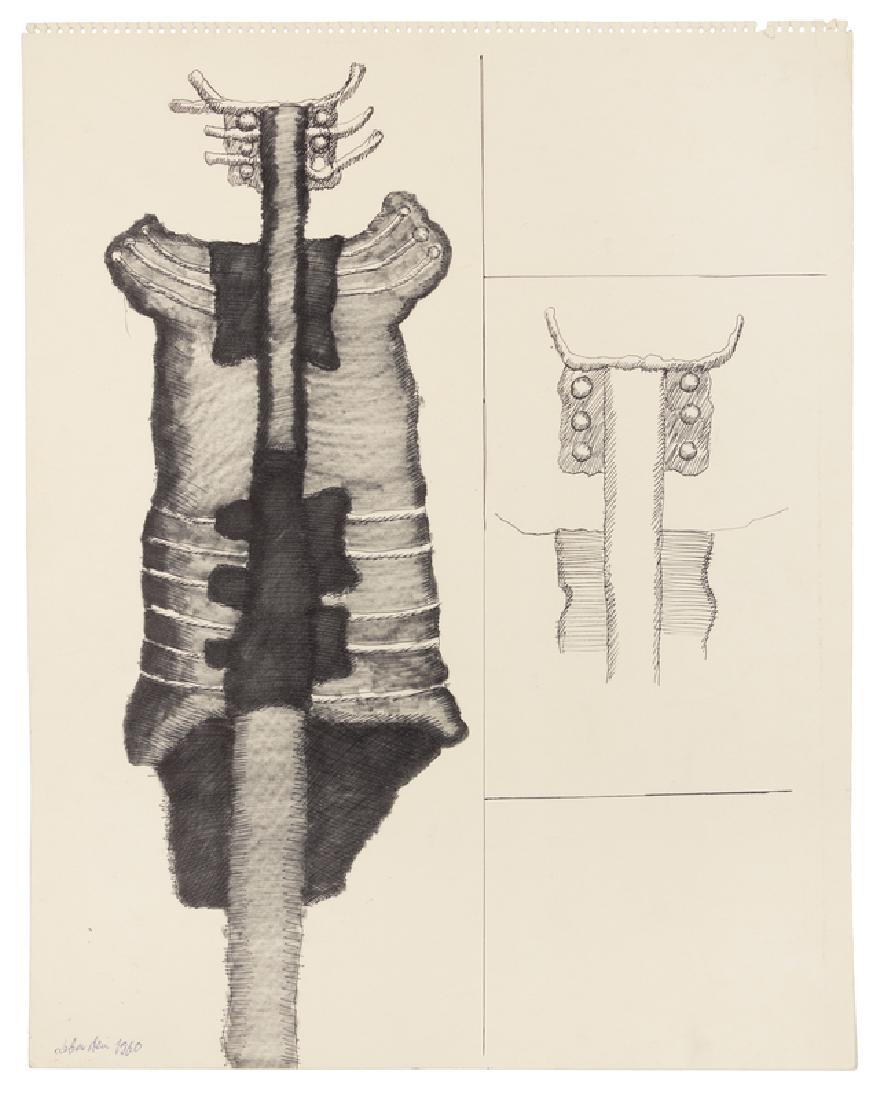 Jan Lebenstein (Polish/French, 1930-1999) Untitled (1 of 2)