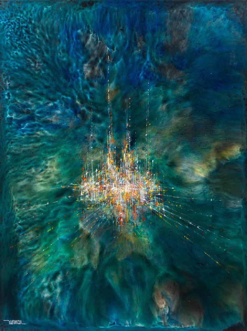 Leonardo Nierman (Mexican, b. 1932) Untitled  oil on (1 of 1)