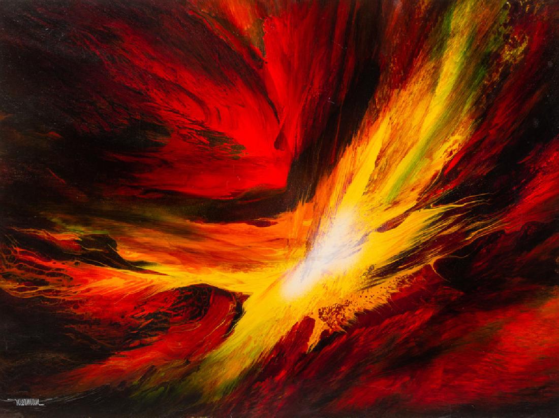 Leonardo Nierman (Mexican, b. 1932) Untitled  oil on (1 of 1)