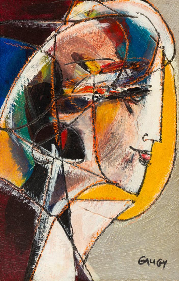 Jean-Claude Gaugy (French/American, b. 1944) Millie, : Jean-Claude Gaugy (French/American, b. 1944) Millie, 1992 oil on board signed Gaugy (lower right); initialed, dated and titled (verso) 12 x 8 inches.