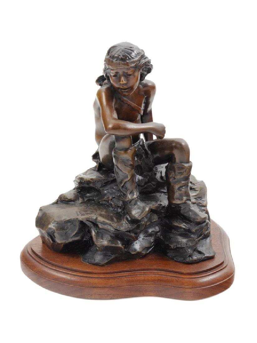 Glenna Goodacre  (American, b. 1939) Young Indian Boy (1 of 4)