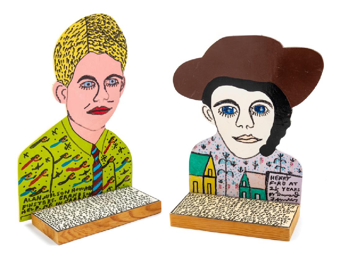 Howard Finster (American, 1916-2001) A Group of Two (1 of 3)